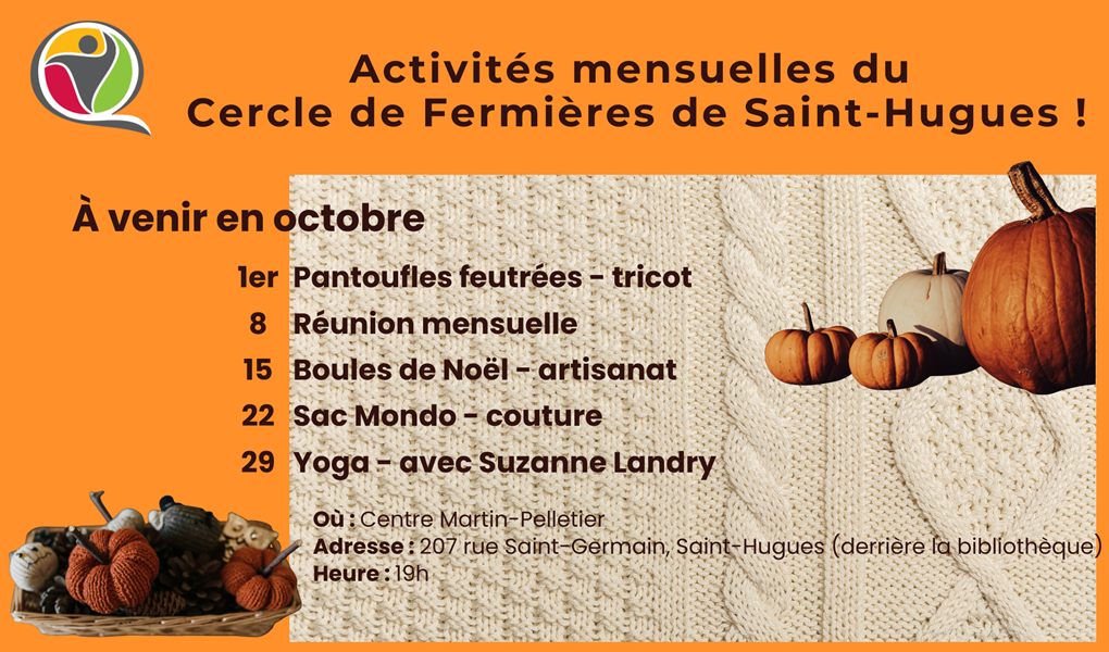 Affiche activités oct.