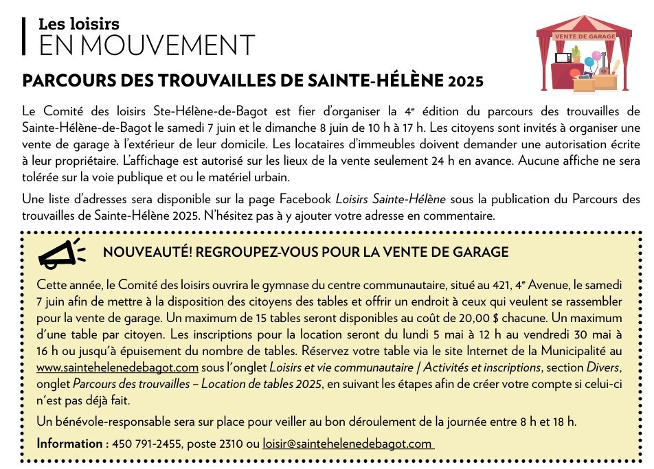 Image et texte_Vente de garage