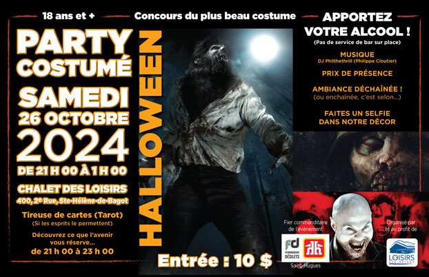 Affiche party halloween