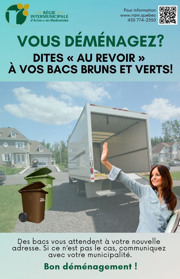 Affiche vous déménagez - bacs