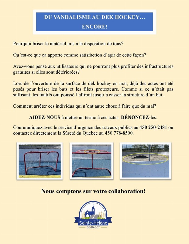 Affiche et texte vandalisme (2)
