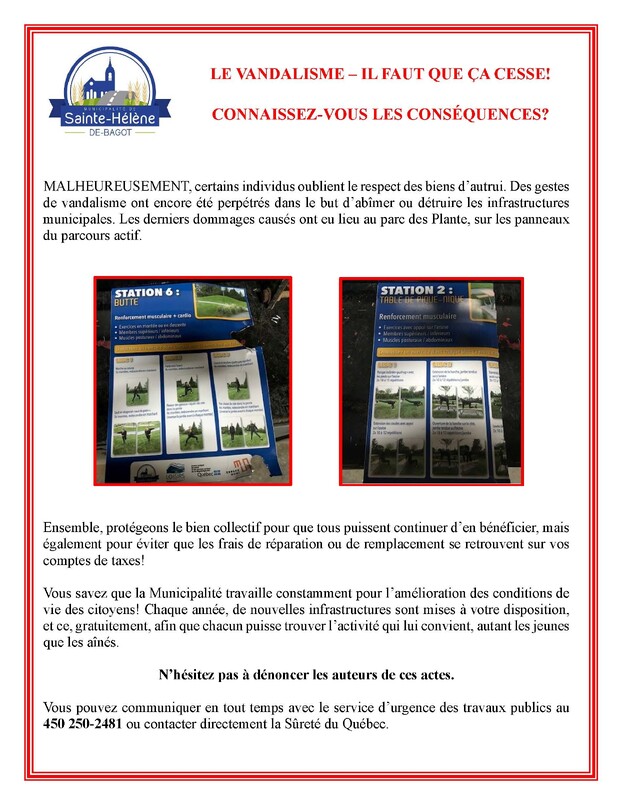 Image - Communiqué vandalisme