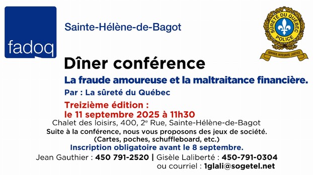 FADOQ diner conférence 11 sept.