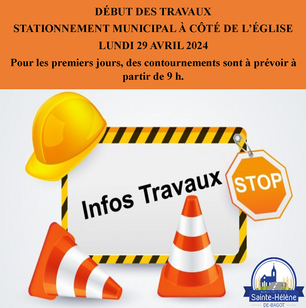 Info travaux 29 avril 2024