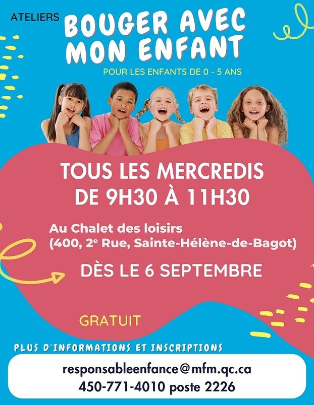 Affiche Bouger avec mon enfant