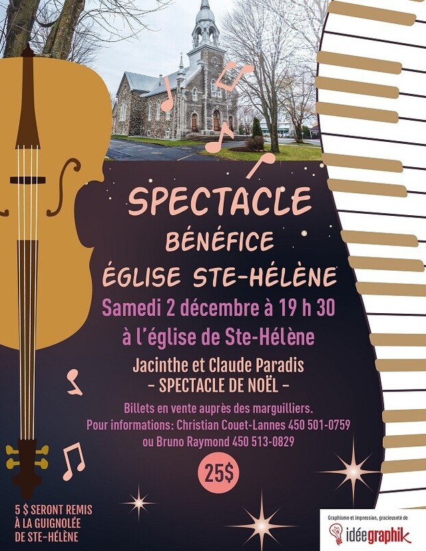 Affiche spectacle bénéfice