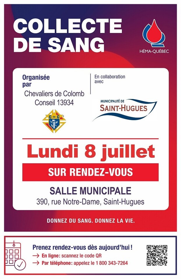 Affiche collecte sang