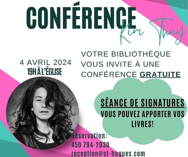 Affiche conférence Kim Thuy