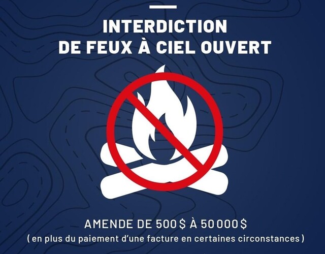 Interdiction de feux à ciel ouvert - LEVÉE 16 mai 2022