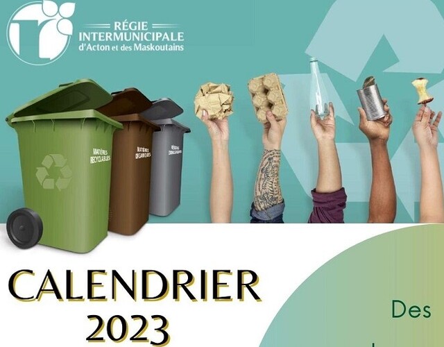 Calendrier des collectes 2023