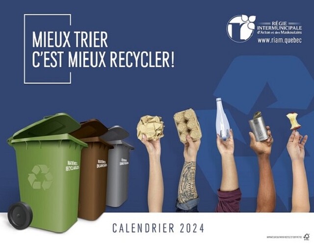 Surveillez l'arrivée du calendrier des collectes 2024 les 5 et 6 décembre 2023 via le Publisac