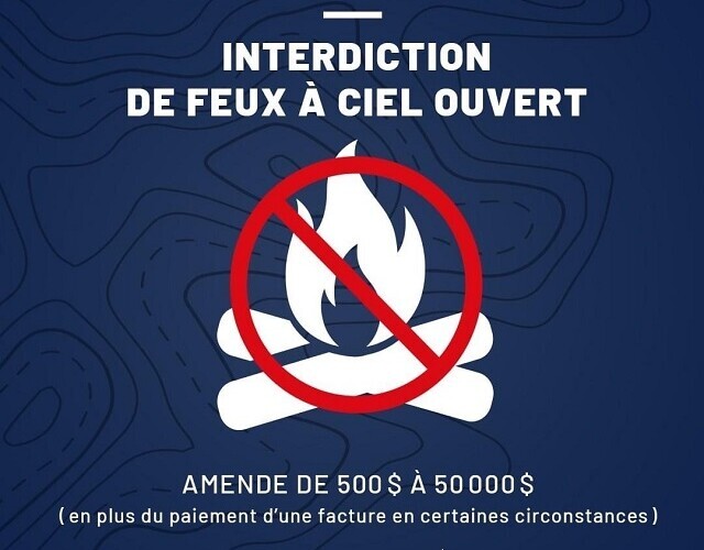 Interdiction de faire des feux à ciel ouvert