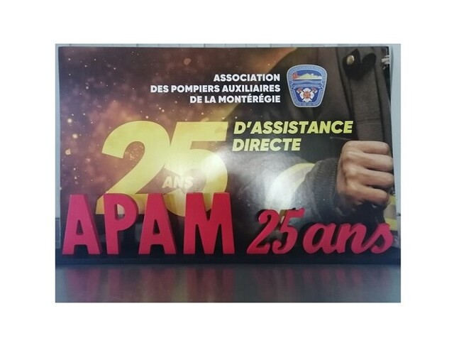 L'Association des pompiers auxiliaires de la Montérégie (APAM) célèbre 25 ans de service
