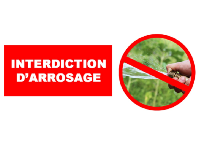 Interdiction d'arrosage