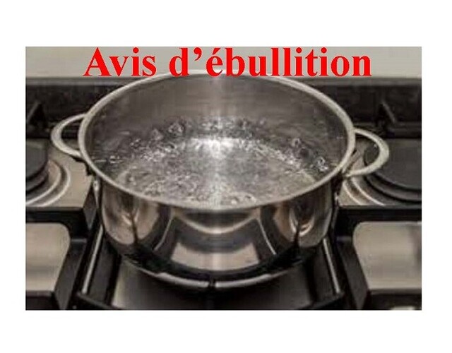 Coupure d'eau et avis d'ébullition