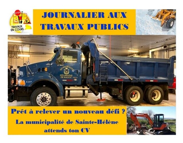 Offre d'emploi - Journalier aux travaux publics