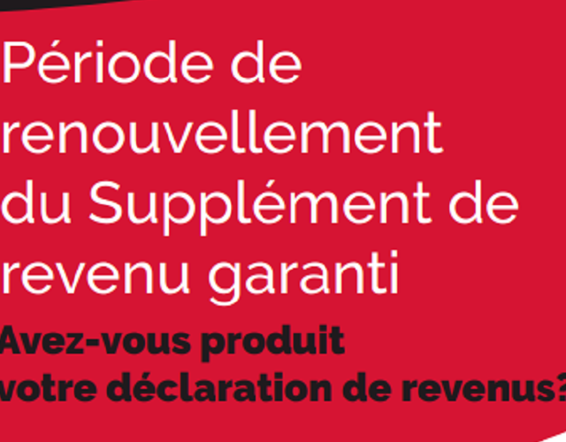 Le Supplément de revenu garanti (SRG)