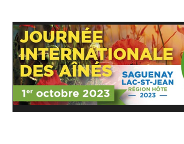 Journée internationale des personnes âgées - 1er octobre 2023