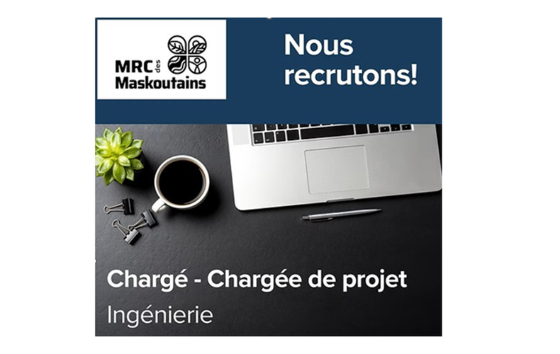 La MRC des Maskoutains recherche un chargé de projet à l'ingénierie