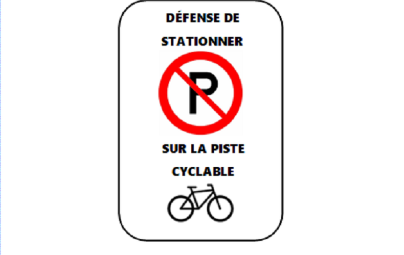 Rappel de sécurité concernant les véhicules stationnés dans les parcours cyclables