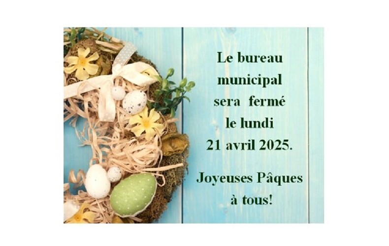 Bureau municipal fermé