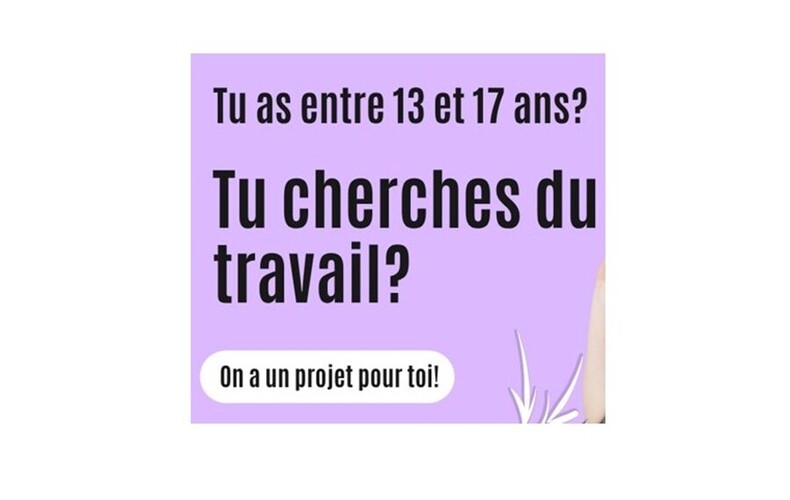 Espace Carrière - Tu cherches du travail et tu as entre 13 et 17 ans?