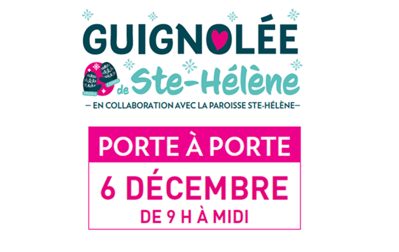 Guignolée Ste-Hélène 2025 - Collecte le 6 décembre 2025