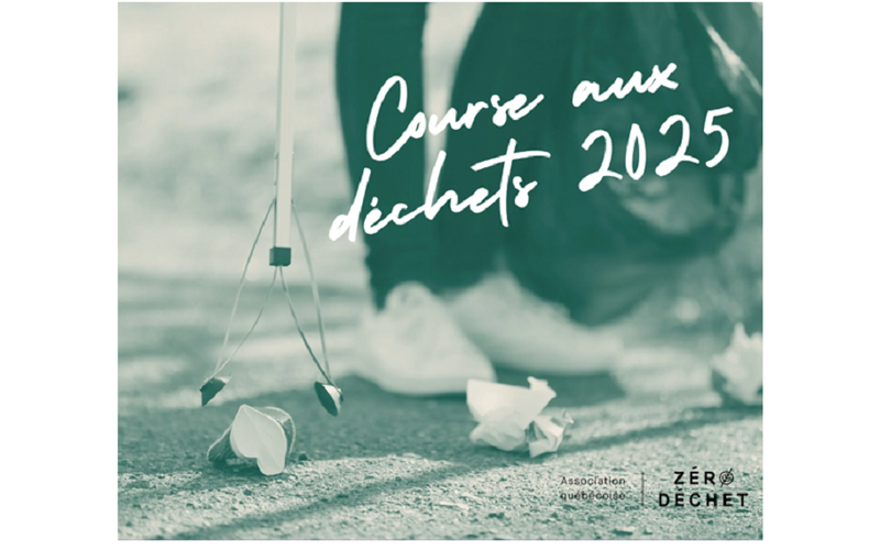 La course aux déchets 2025 de l'Association québécoise Zéro Déchet (AQZD)