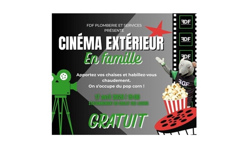 Nouveauté - Cinéma extérieur gratuit à Sainte-Hélène