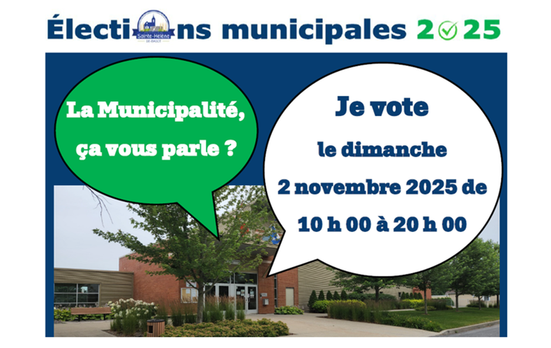 Élections municipales 2025 - Je vote le 2 novembre 2025
