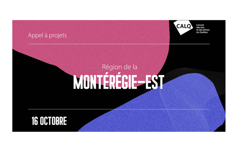 Appel à projets pour les artistes, écrivaines, écrivains et organismes artistiques de la Montérégie-Est