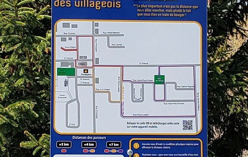 Sainte-Hélène-de-Bagot se démarque pour son parcours actif par un article de la journaliste Maryse Guénette de 100°