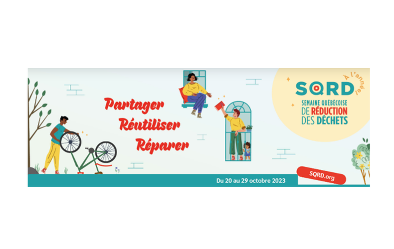 Semaine québécoise de réduction des déchets - Du 20 au 29 octobre 2023