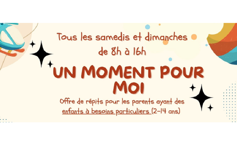 Offre du Centre de la famille - Répit pour les parents des enfants à besoins particuliers (2 à 14 ans)