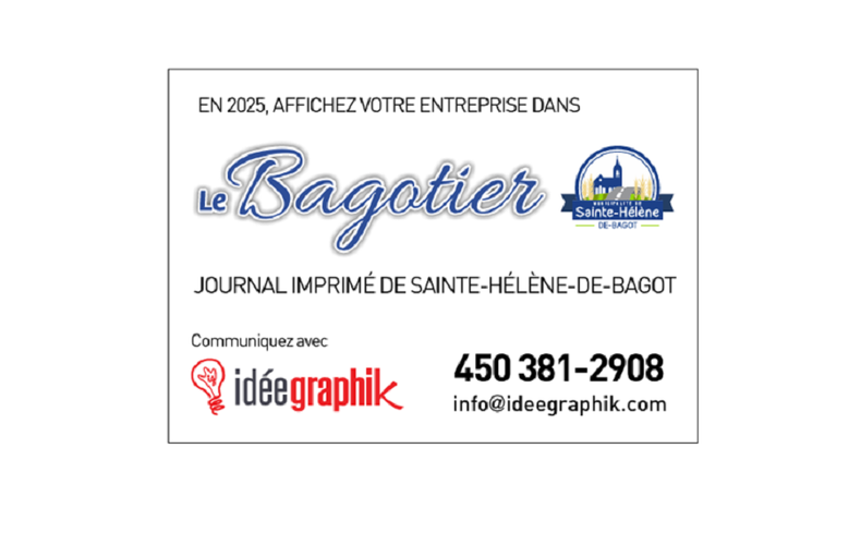 Plusieurs espaces publicitaires disponibles dans Le Bagotier
