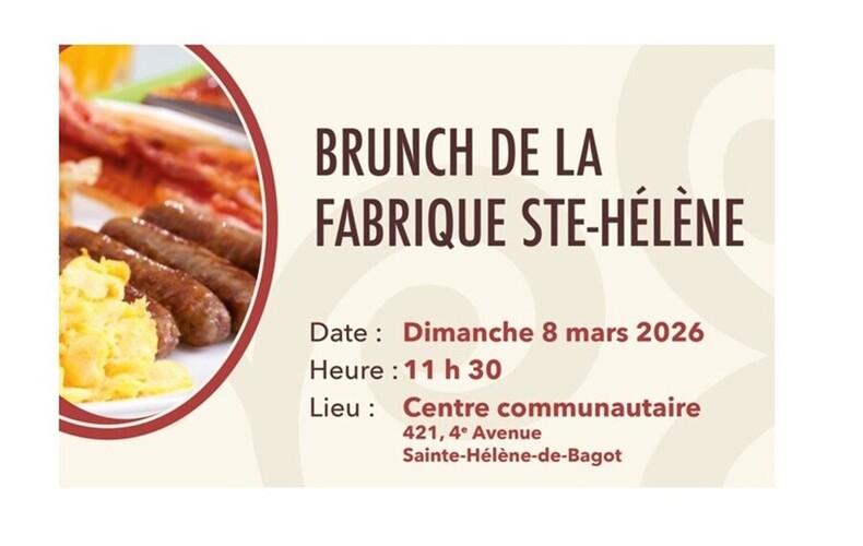 Brunch de la Fabrique Ste-Hélène 2026