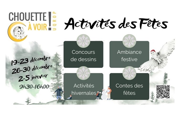 Chouette à voir! lance ses activités des Fêtes