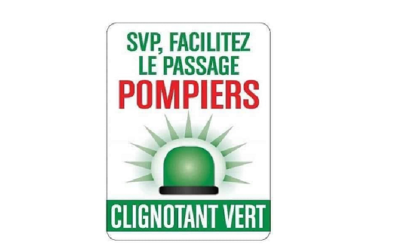 Bientôt sur nos routes - Le clignotant vert, un outil pour aider les pompiers!