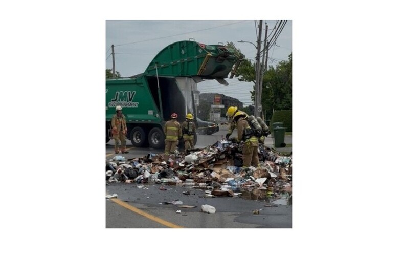 RIAM - Explosion dans un camion de collecte de matières recyclables