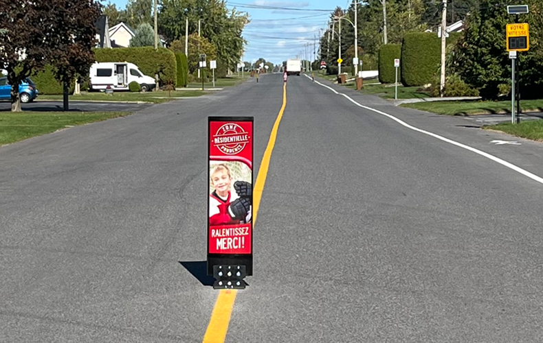 D'autres actions posées afin de réduire la vitesse au village
