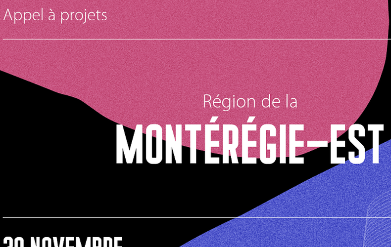 Appel à projets pour les artistes, écrivaines, écrivains et organismes artistiques de la Montérégie-Est