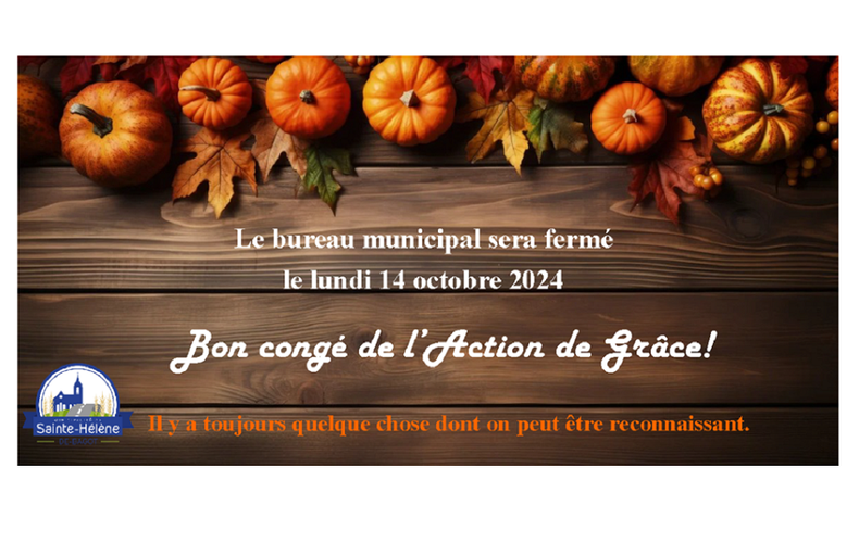 Fermeture du bureau municipal