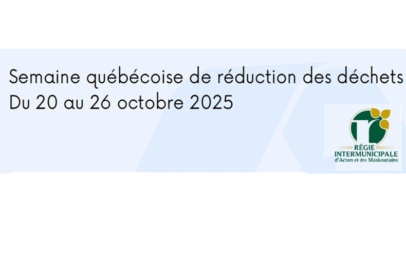 RIAM - Semaine québécoise de réduction des déchets