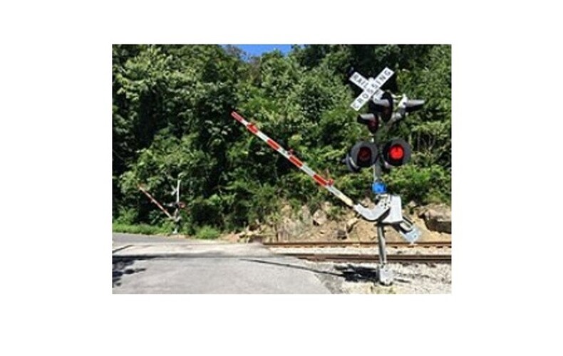 Problème au passage à niveau du train sur le rang Saint-Hélène.