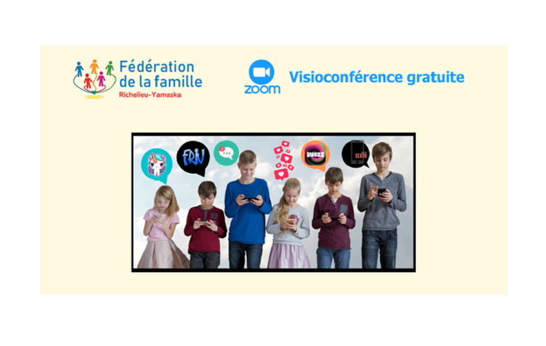 Fédération de la famille - Visioconférence gratuite le 7 mai 2024 - Les écrans : votre enfant est-il « addict »?